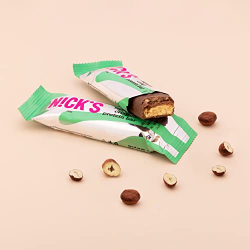 Nicks Protein Barmischung, Keto -Proteinbalken mit niedrigen Kohlenhydraten ohne Zucker zu Zucker, glutenfrei | 15G -Protein mit Kollagen (9 Proteinbalken x 50 g)