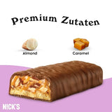 Nicks Protein Barmischung, Keto -Proteinbalken mit niedrigen Kohlenhydraten ohne Zucker zu Zucker, glutenfrei | 15G -Protein mit Kollagen (9 Proteinbalken x 50 g)