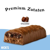 Nicks Protein Barmischung, Keto -Proteinbalken mit niedrigen Kohlenhydraten ohne Zucker zu Zucker, glutenfrei | 15G -Protein mit Kollagen (9 Proteinbalken x 50 g)