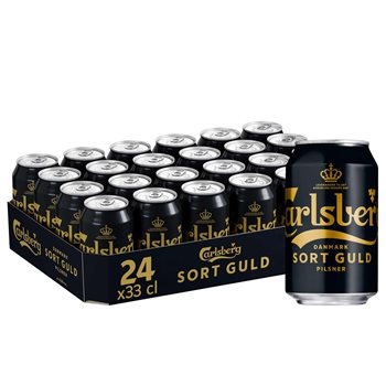 Carlsberg Black Gold Pilsner - 5,8% di birra, 24x33cl Can