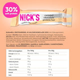 Nicks Protein Barmischung, Keto -Proteinbalken mit niedrigen Kohlenhydraten ohne Zucker zu Zucker, glutenfrei | 15G -Protein mit Kollagen (9 Proteinbalken x 50 g)