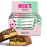 Nicks Protein Barmischung, Keto -Proteinbalken mit niedrigen Kohlenhydraten ohne Zucker zu Zucker, glutenfrei | 15G -Protein mit Kollagen (9 Proteinbalken x 50 g)