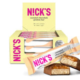 Nicks Protein Barmischung, Keto -Proteinbalken mit niedrigen Kohlenhydraten ohne Zucker zu Zucker, glutenfrei | 15G -Protein mit Kollagen (9 Proteinbalken x 50 g)