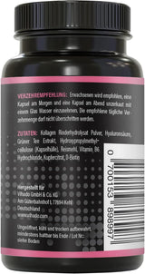 BRNR LADY BRNR – BeautyFit Stoffwechselformel mit Vitamin B6, Bindegewebe mit Kupfer, Kollagen, hochdosierte Hyaluronsäure, Biotin, 120 Kapseln