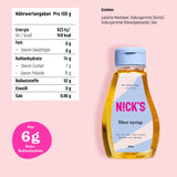 Nicks Fiber Sirup, High Fiber Natural Keto søtningsmiddel uten tilsatt sukker, glutenfritt, lavkarbo vegansk sukkererstatning (300g)