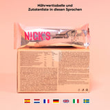 Nicks Protein Barmischung, Keto -Proteinbalken mit niedrigen Kohlenhydraten ohne Zucker zu Zucker, glutenfrei | 15G -Protein mit Kollagen (9 Proteinbalken x 50 g)