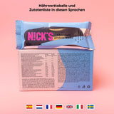 Nicks keto barer peanøtter n fudge, sjokolade peanøtter karamell snacks, 175 kalorier, 3,9 netto karbohydrater, ingen tilsatt sukker, glutenfri, lavkarbohydrater (15x40g)