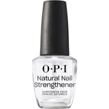 OPI Nail Polish A Natural Nail Base Coat Daily Nail Strengthener and Base Coat Against Nail Discoloration For Thin Weak and Damaged Nails Clear Nail Polish 15ml