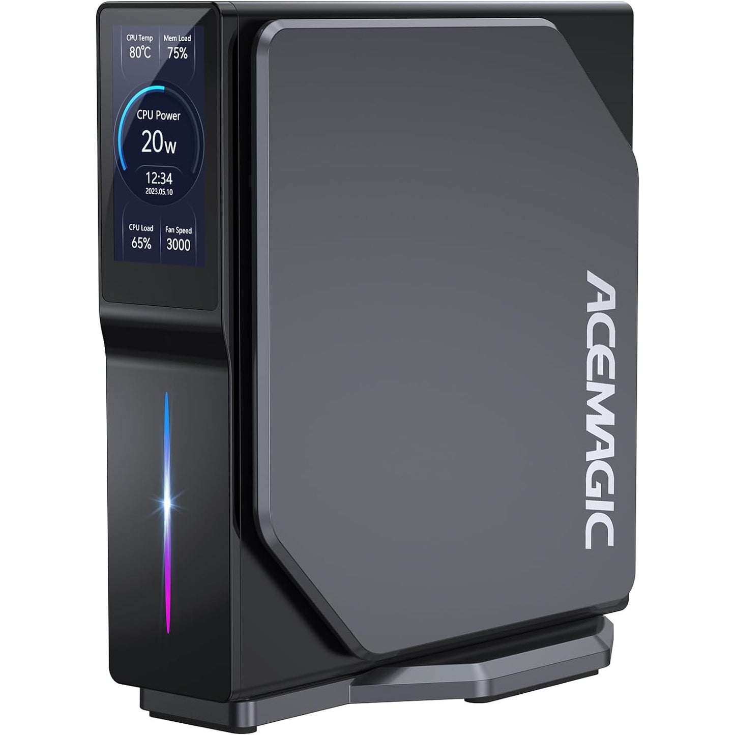 Acemagic Mini PC, Intel Alder Lake N100, 16 GB RAM + 512 GB SSD, 4K UHD, Windows 11, Negru