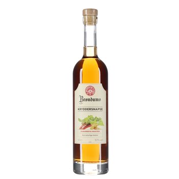 Brøndums Spice Schnapps Rabarber/Ginger 30% 0,5 L.