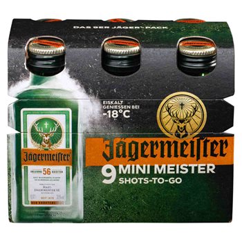 Jägermeister 35% 9x0.02 l.