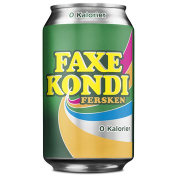 Faxe Kondi Peach 24x0.33l sukkerfri