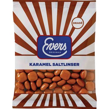 Evers caramel sare linte de 190 g.