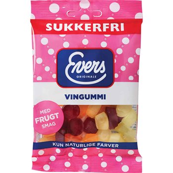 Evers sukkerfri vinkummi 70 g.