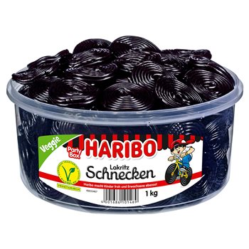 Haribo lakrids snegle 1 kg