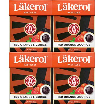 Läkerol Red Orange 4-Pack