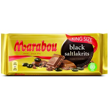 Marabou Black Salted Regheriz 220 G