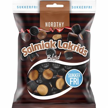 Nordthy Sugar-free salmiak liquorice 65g