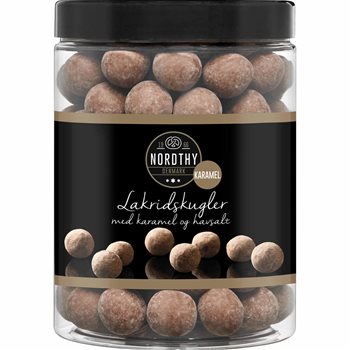 Nordthy lakrisballer karamell og havsalt 600g