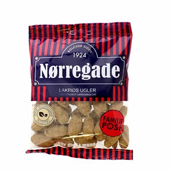 Nørregade lakrids ugler 310 g