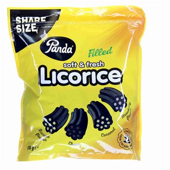 Panda lakris fylt gul 500 g