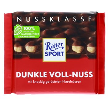 Ritter Sport Dark con nueces enteras de 100 g