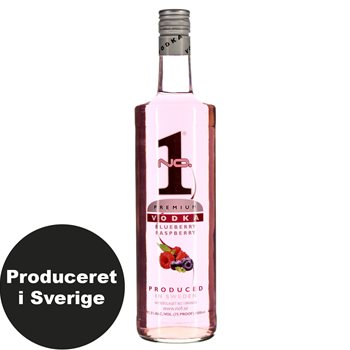 Nr. 1 Premium Vodka Himbeer/Blueberry 37,5% 1 l.