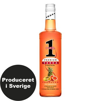 No.1 Vodka Premium Tropical 37.5% 1 L.