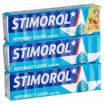 Stimorol Peppermint Sugar Gratis 3-Pack 42 g