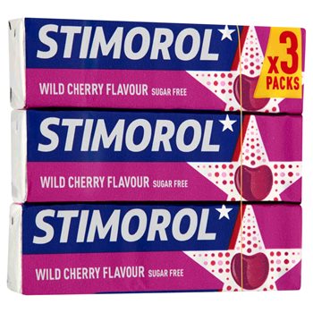 Stimorol vill kirsebærsukkerfri 3-pack 42 g