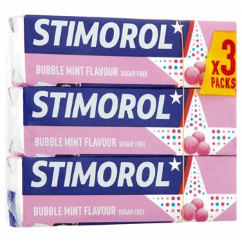 Stimorol Bubble Mint 3-Pack 42 G