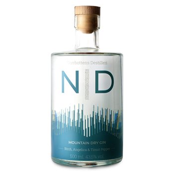 Distillería Norrbottens - Gin de montaña seca 43.5% 0.5 L.