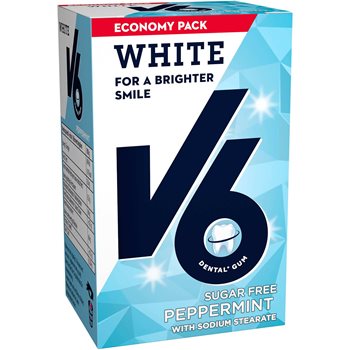 V6 pachet de economie de mentă albă 72 g