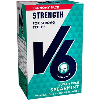 V6 Spearmint de dientes fuertes 70 g